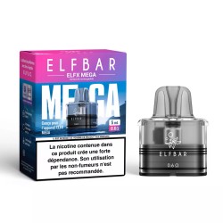 Cartouche Elfx Mega 5ml (0,6 Ω) - Elfbar